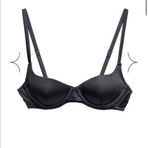 FLEUR DU MAL SATIN LUXE BALCONETTE BRA (NWT)